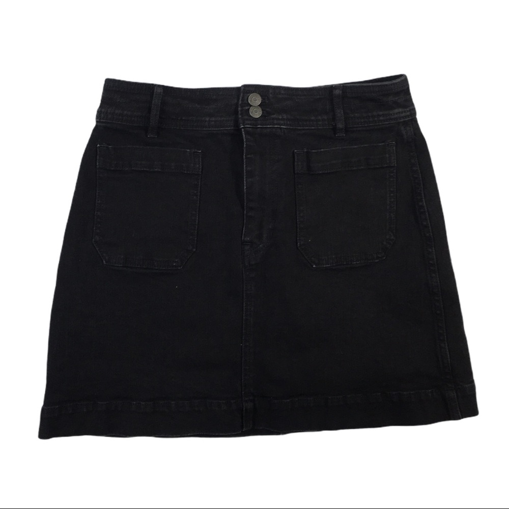 Madewell Black A-Line Skirt